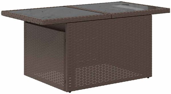 vidaXL 6-tlg. Garten-Sofagarnitur mit Kissen Braun Poly Rattan 3326734 Bild 5