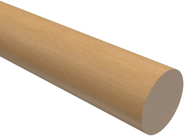 Rundstange 140 cm, 28 mm Ø Buche lackiert