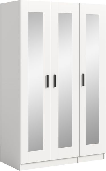 Visby Kleiderschrank 3-türig in weiß