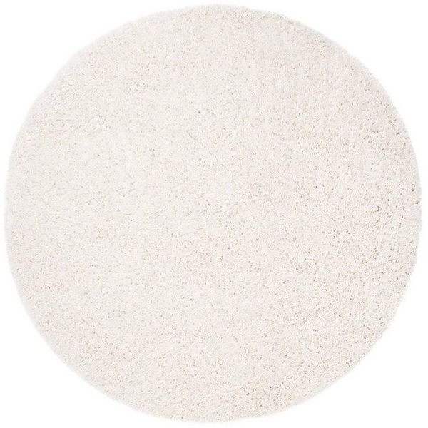 Tapiso Hochflor-Teppich ESSENCE, rund, Höhe: 40 mm, Wohnzimmer, Schlafzimmer, Hochflor, Einfarbig