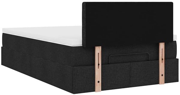vidaXL Ottoman-Bett mit Matratze Schwarz 120x200 cm Stoff 3311617 Bild 11