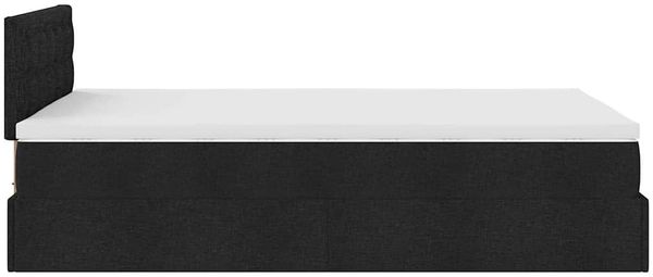 vidaXL Ottoman-Bett mit Matratze Schwarz 120x200 cm Stoff 3311617 Bild 10