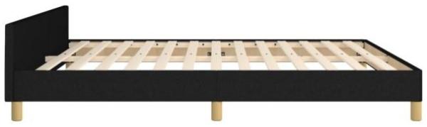 Bettgestell mit Kopfteil Schwarz 160x200 cm Stoff [3125067] Bild 7