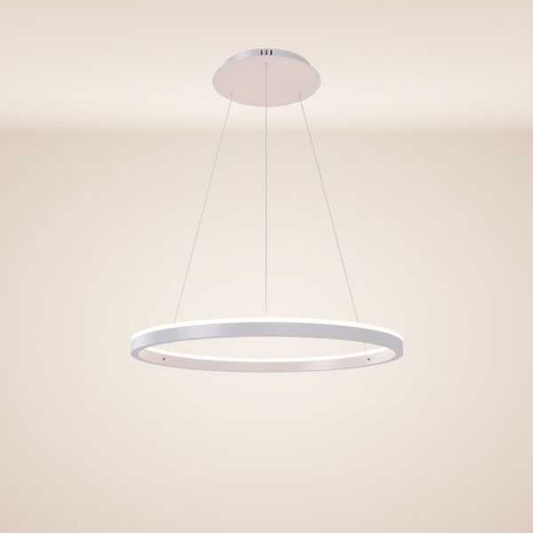 s.luce LED Ring Pendelleuchte rund Direkt oder Indirekt Weiß Ø 60cm