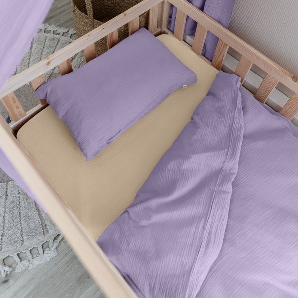 lilimaus Kinderbettwäsche Musselin Kinderbettwäsche 100x135 135x200 - Bettwäsche Kinderbett, 1 teilig, Kinderbettwäsche Set 100% Baumwolle, atmungsaktiv & weich