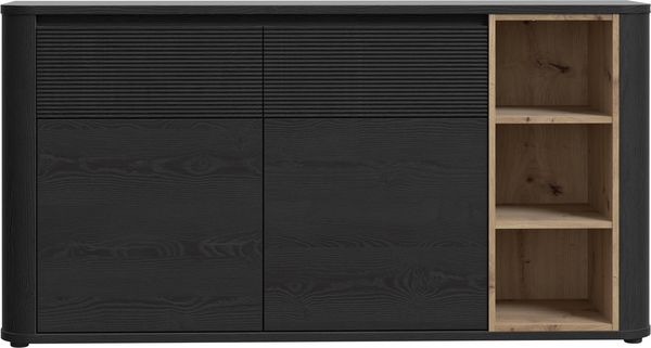 Sideboard >BREATHTAKER< 2 Türen, 2 Schübe, Cabezone + Artisan Eiche - 160x83,1x41,3cm (BxHx)