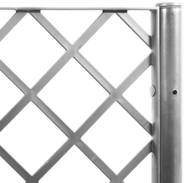 vidaXL Pflanzkübel mit Rankgitter Hellgrau 160x160x140 cm PP 367882 Bild 7