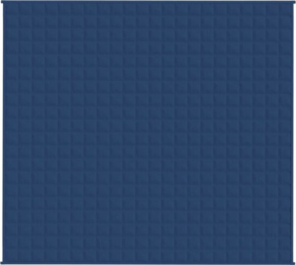 vidaXL Gewichtsdecke Stoff, 1x Gewichtsdecke, Blau, 200x220 cm, Stoff, 13 kg Bild 3