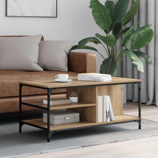 vidaXL Couchtisch Artisan-Eiche 100 x 50 x 45 cm Holzwerkstoff 886241