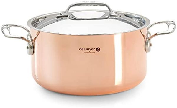 De Buyer Gemüsetopf mit Deckel Kupfer 20 cm