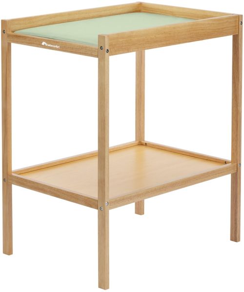 Bebeconfort Daisy 2, Baby Wickeltisch, 0–12 Mon. (11kg), Einschl. Wickelunterlage, Wasserdicht, Leicht zu Reinigen, Geprüfte Sicherheit, Baby gut Erreichbar, Ablagefach, Einfache Montage, Natural Wood