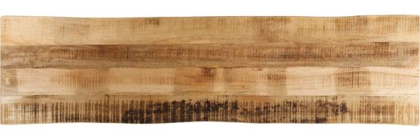 vidaXL Tischplatte mit Baumkante 160x40x3,8 cm Raues Mango Massivholz 370688