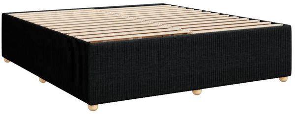 vidaXL Boxspringbett mit Matratze Schwarz 180x200 cm Stoff 3289851 Bild 9