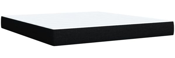 vidaXL Boxspringbett mit Matratze Schwarz 180x200 cm Stoff 3289851 Bild 10