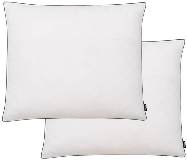 vidaXL Kissen 2 Stk. Daunen-/Federfüllung Leicht 70x60 cm Weiß 132893