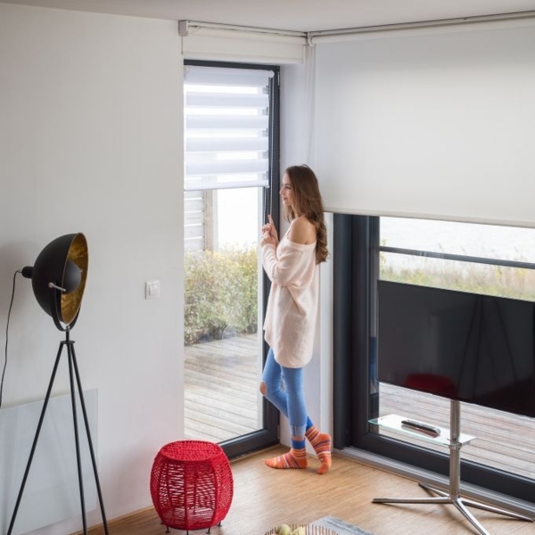 2 x Doppelrollo Klemmfix Weiß 70x150 cm Bild 2