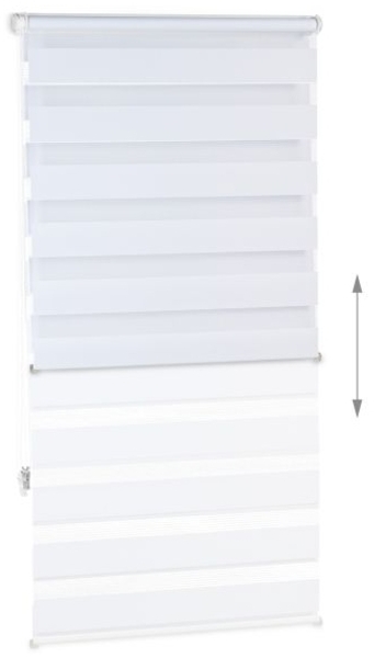 2 x Doppelrollo Klemmfix Weiß 70x150 cm Bild 5