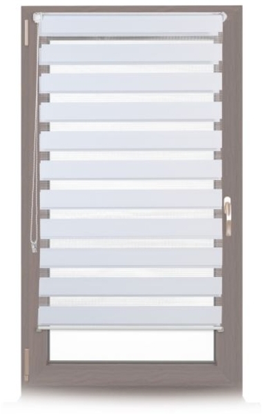 2 x Doppelrollo Klemmfix Weiß 70x150 cm