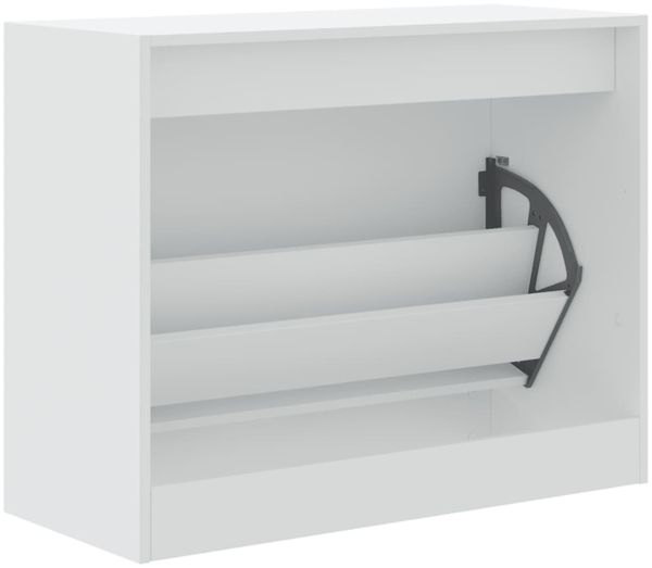 vidaXL Schuhschrank Weiß 80x34x63 cm Holzwerkstoff 839959 Bild 7