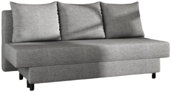 Designer Sofa Anisa mit Schlaffunktion Hellgrau