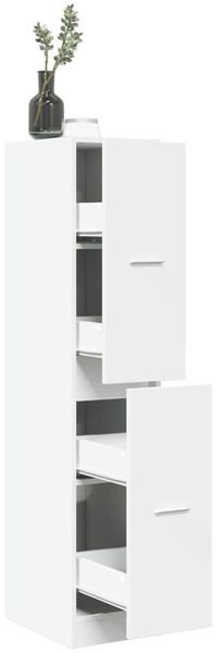 vidaXL Apothekerschrank Weiß 30 x 41 x 144,5 cm Holzwerkstoff 855169