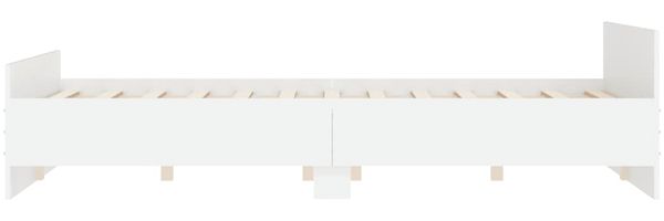 vidaXL Bettgestell mit Kopf- und Fußteil Weiß 120x190 cm 3203775 Bild 5