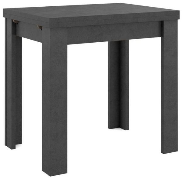 Esstisch ausziehbar graphit 80 x 78 x 60 cm Monzi 0560 80x60
