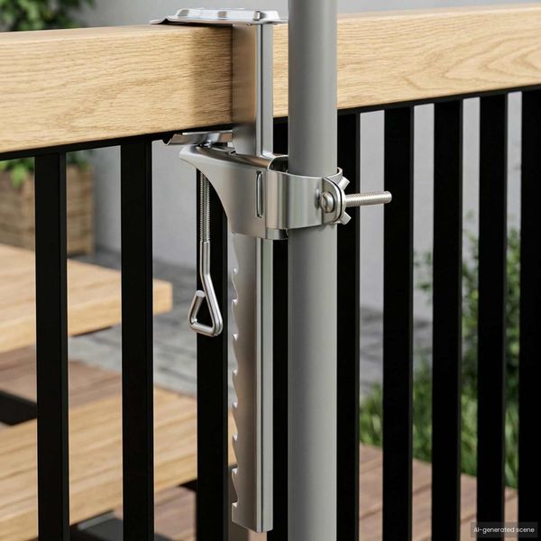 vidaXL Sonnenschirmständer Silber Stahl 42010377