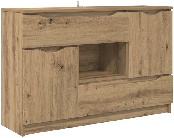 Sideboard, Kommode Artisan-Eiche 100 x 30 x 65,6 Holzwerkstoff j945p