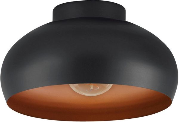 Eglo 900555 Deckenleuchte MOGANO 2 schwarz/kupfer E27 1X40W H:17. 5cm Ø28cm dimmbar