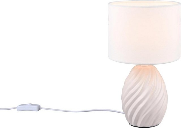 lightling Tischleuchte Melina, ohne Leuchtmittel, Schnurschalter, IP20 Indoor, weiß matt Bild 4