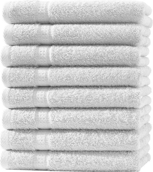 Zestri Handtücher COMFORT Handtücherset aus Baumwolle, saugstark weich, Frottee, Gästehandtuch 8er-Set, Duschtuch Saunahandtuch Gästehandtücher Badetuch Handtücher Set