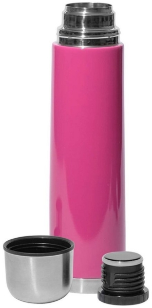 Isolierflasche 1 Liter PINK, Drehverschluss