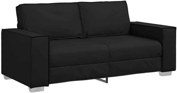 vidaXL Zweisitzer-Sofa Schwarz 180 cm Kunstleder 4105056