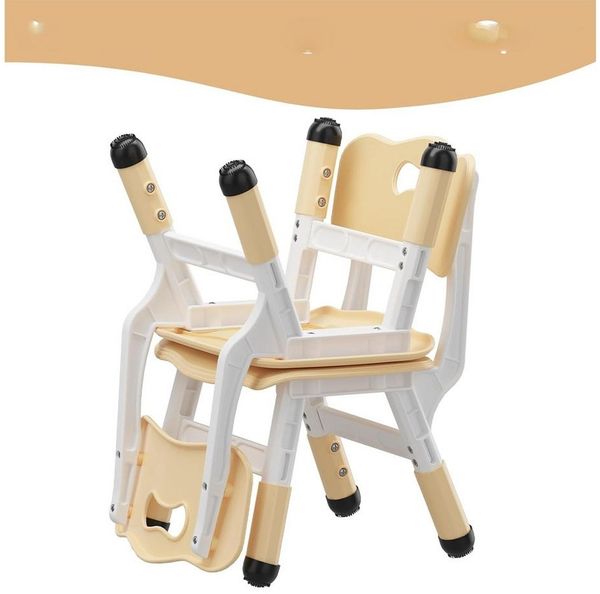 GarveeMore Kindersitzgruppe Kinderstuhl Set von 2, 3 Ebene Höhenverstellbar