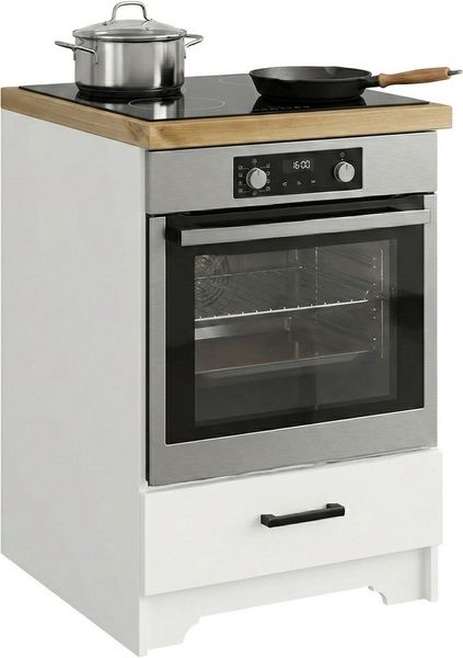 Home affaire Herdumbauschrank Meliss aus massiver Kiefer, Breite 60 cm, Soft-Close-Funktion