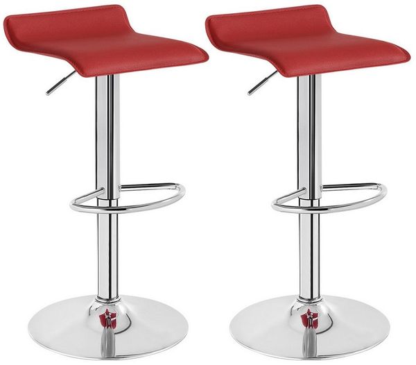 Barhocker Design Drehstuhl Hocker Barstuhl Lounge Bar Hocker 2X Bordeaux BH11bd