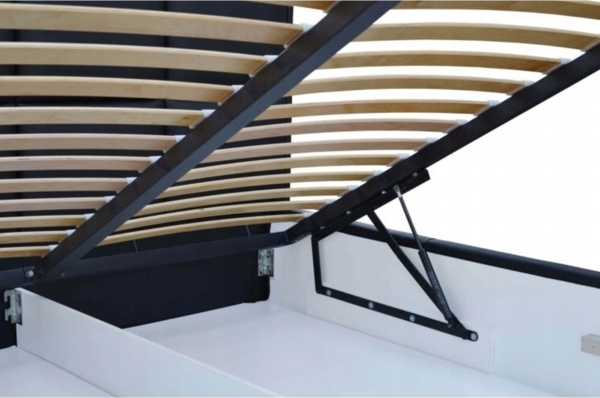 99rooms Zelmira Polsterbett Velours MONOLITH Silber 120x200 cm mit Bettkasten Bild 3