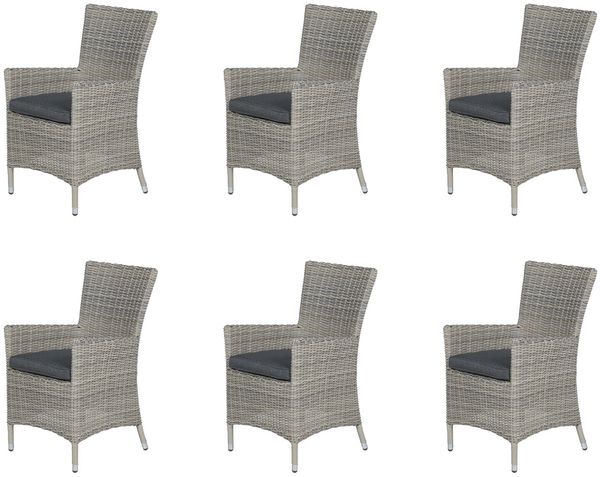 Garden Impressions COSTA Polyrattan Diningsessel Gartenstuhl mit Alu-Gestell
