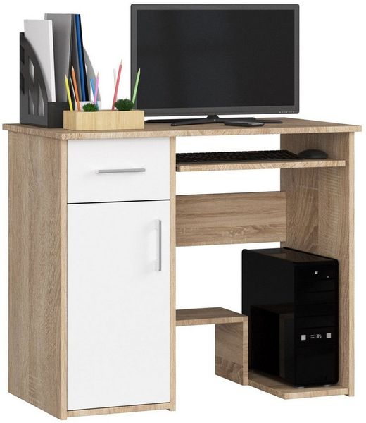 Raumhirsch Furniture Schreibtisch 90 cm Breite - Computertisch - Optimale Arbeitsfläche - Büro (Für Kinderzimmer - Büro - Heimbüro), (viele Farbvarianten - Maße: 90 x 74 x 50 cm) - Hochwertig & stabil