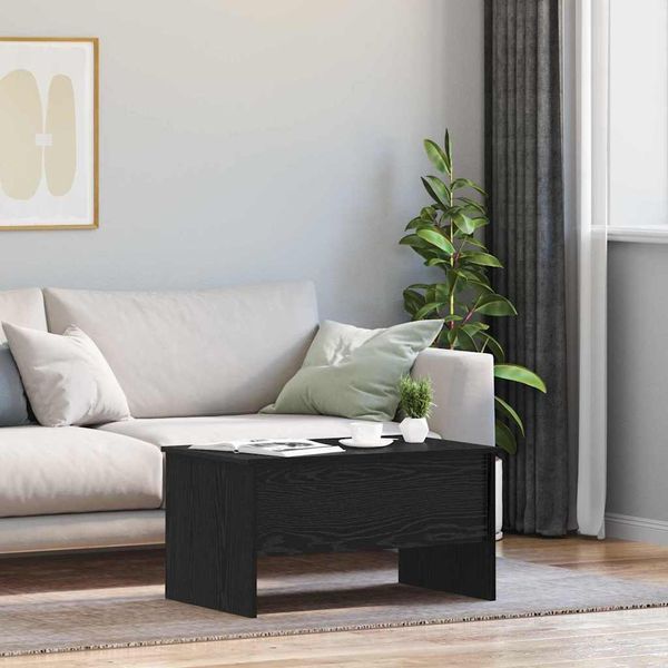 vidaXL Couchtisch Schwarz Eichen-Optik 102 x 50,5 x 46,5 cm 879455