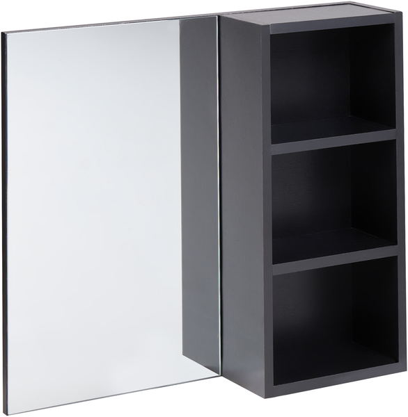 Bad-Spiegelschrank JOINVILLE 60 cm Schwarz
