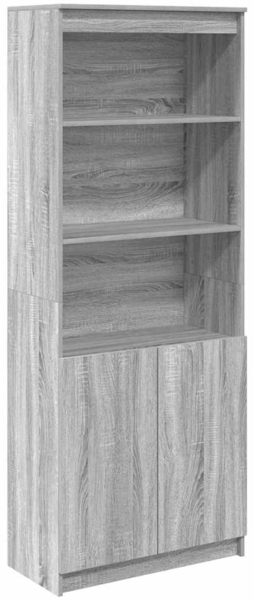 vidaXL Highboard Grau Sonoma 70x35x180 cm Holzwerkstoff 3328476