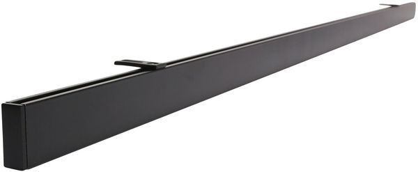 Deco-Raum® Gardinenschiene Innenlauf Loft | Befestigung: Deckenträger | Größe: 390cm | Material: Aluminium | Farbe: Schwarz