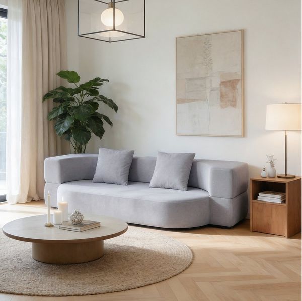 oyajia Schlafsofa Klappbares Knochenloses Schlafsofa mit 2 Kissen,193x81x49CM, 1 Teile, Bodensofa Bed mit Pillow Back Support Armrest - Schlafsofa Klappbar