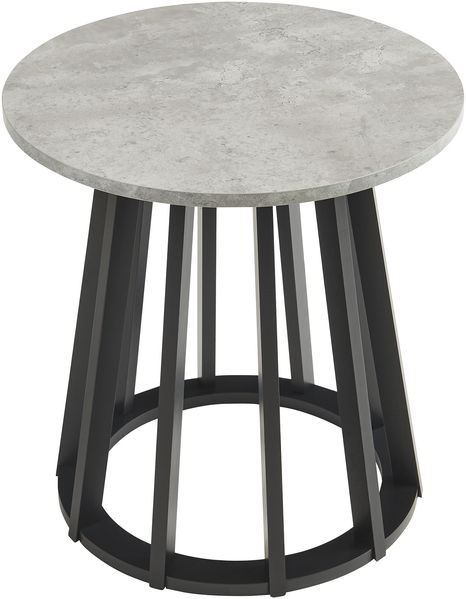 Beistelltisch Buzzard Ø48x48 cm Schwarz/Betonoptik [en. casa] Bild 4