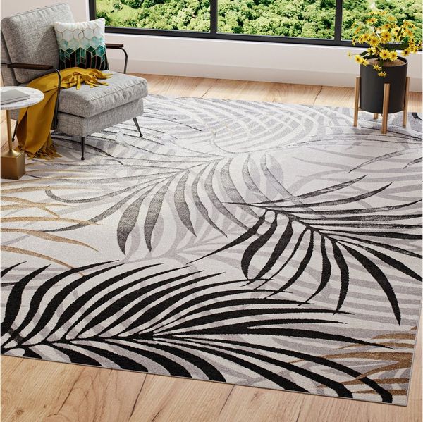 Tapiso Designteppich GOLDEN, rechteckig, Höhe: 16 mm, Wohnzimmer, Schlafzimmer, modern Design