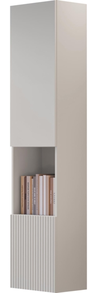 Vitrine Cholon 2D mit Nische (Farbe: Cashmere)