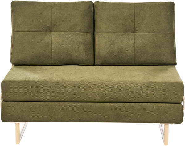 Schlafsofa 2-Sitzer JERSLEV Stoff Grün