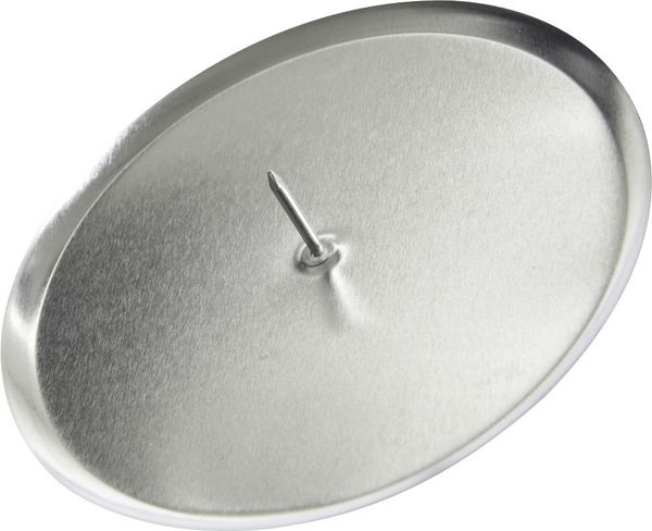 Kaemingk Adventskerzenhalter silber Ø 8 cm - 4 Stück